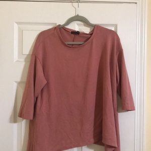 Pink mid sleeve casual shirt